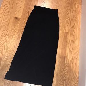 Black Charlotte Russe maxi skirt